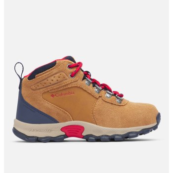 Columbia Laarzen Meisjes, Newton Ridge Suede Blauw Rood, 54USFEVDI